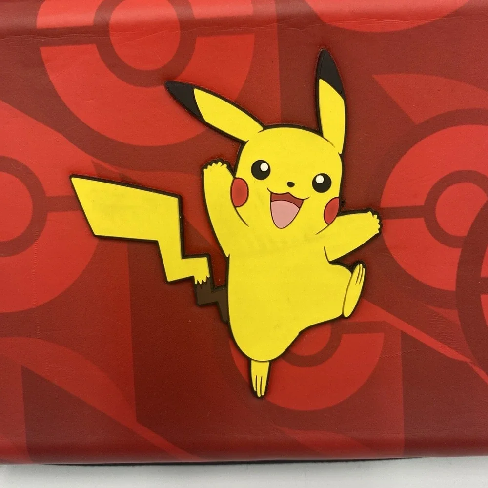 Nintendo Switch Pikachu Pokemon Case Protective‎ Holds Games & Console VGC  Red
